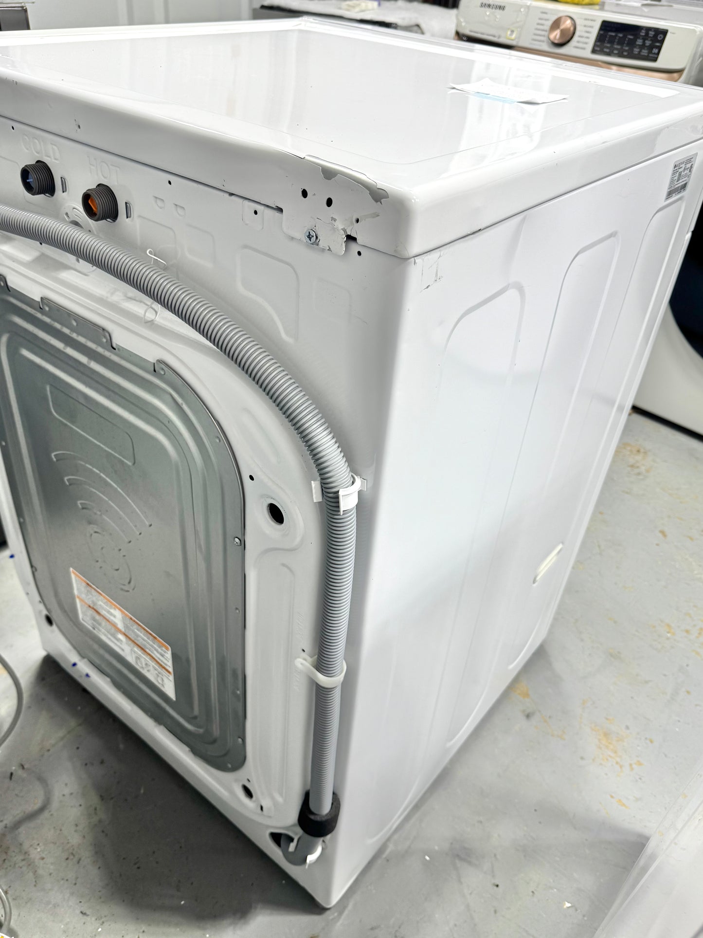 LG White Front Load Washer WM4080HWA
