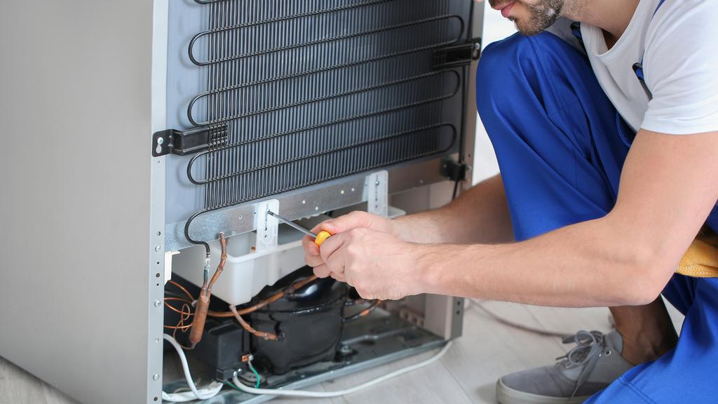 Person working on unit