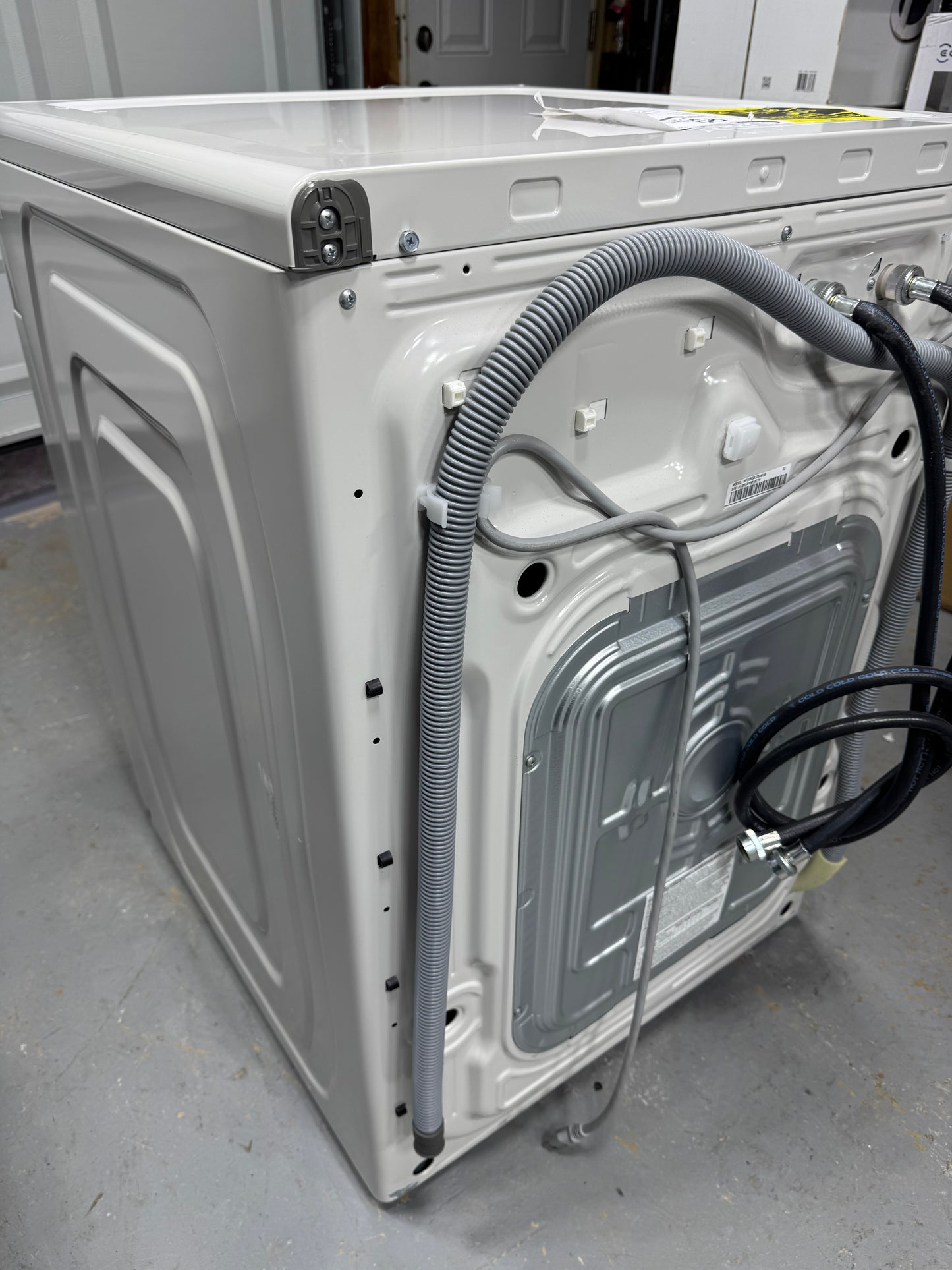 Samsung White Front Load Washer & Electric Dryer Set WF50BG8300AE / DVE50BG8300E  Pristine new condition.