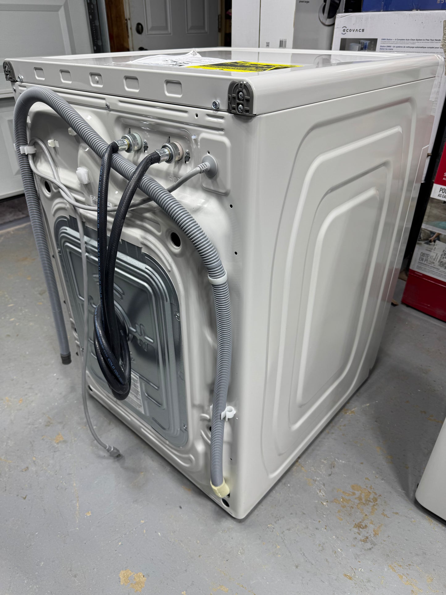 Samsung White Front Load Washer & Electric Dryer Set WF50BG8300AE / DVE50BG8300E  Pristine new condition.