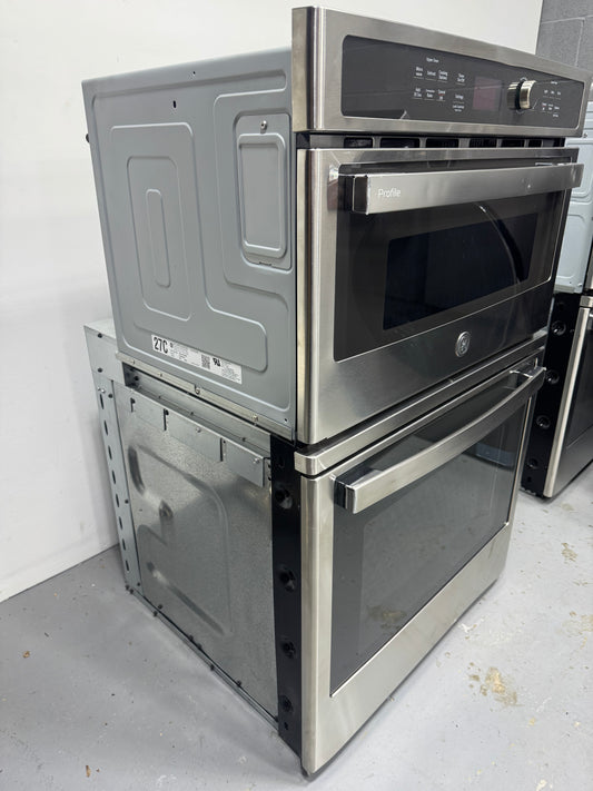 GE 27in Convection Wall Oven & Microwave PK7800SKSS