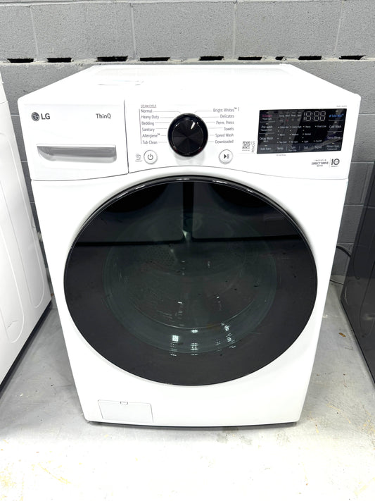 LG White Front Load Washer WM4080HWA