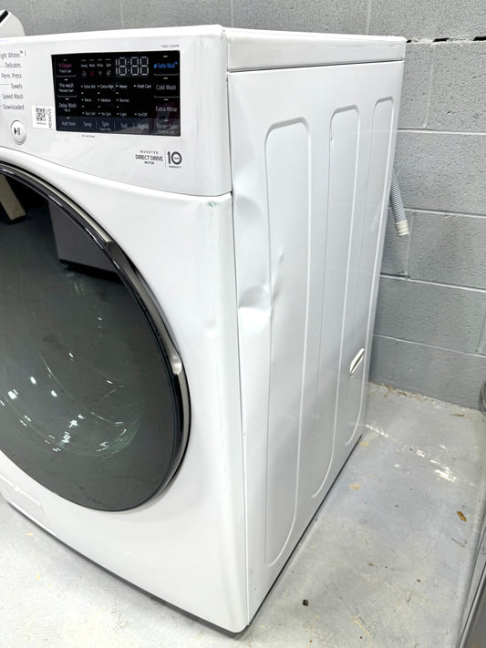 LG White Front Load Washer WM4080HWA