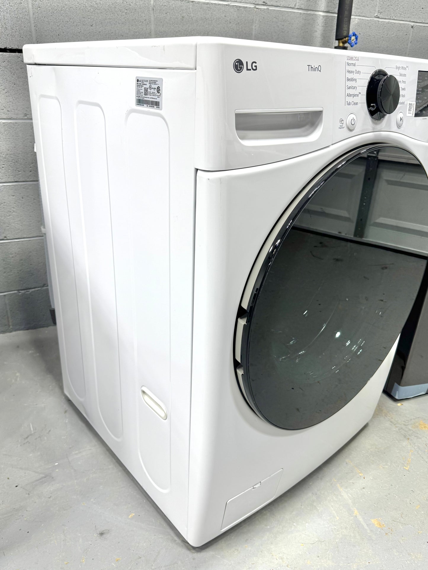 LG White Front Load Washer WM4080HWA