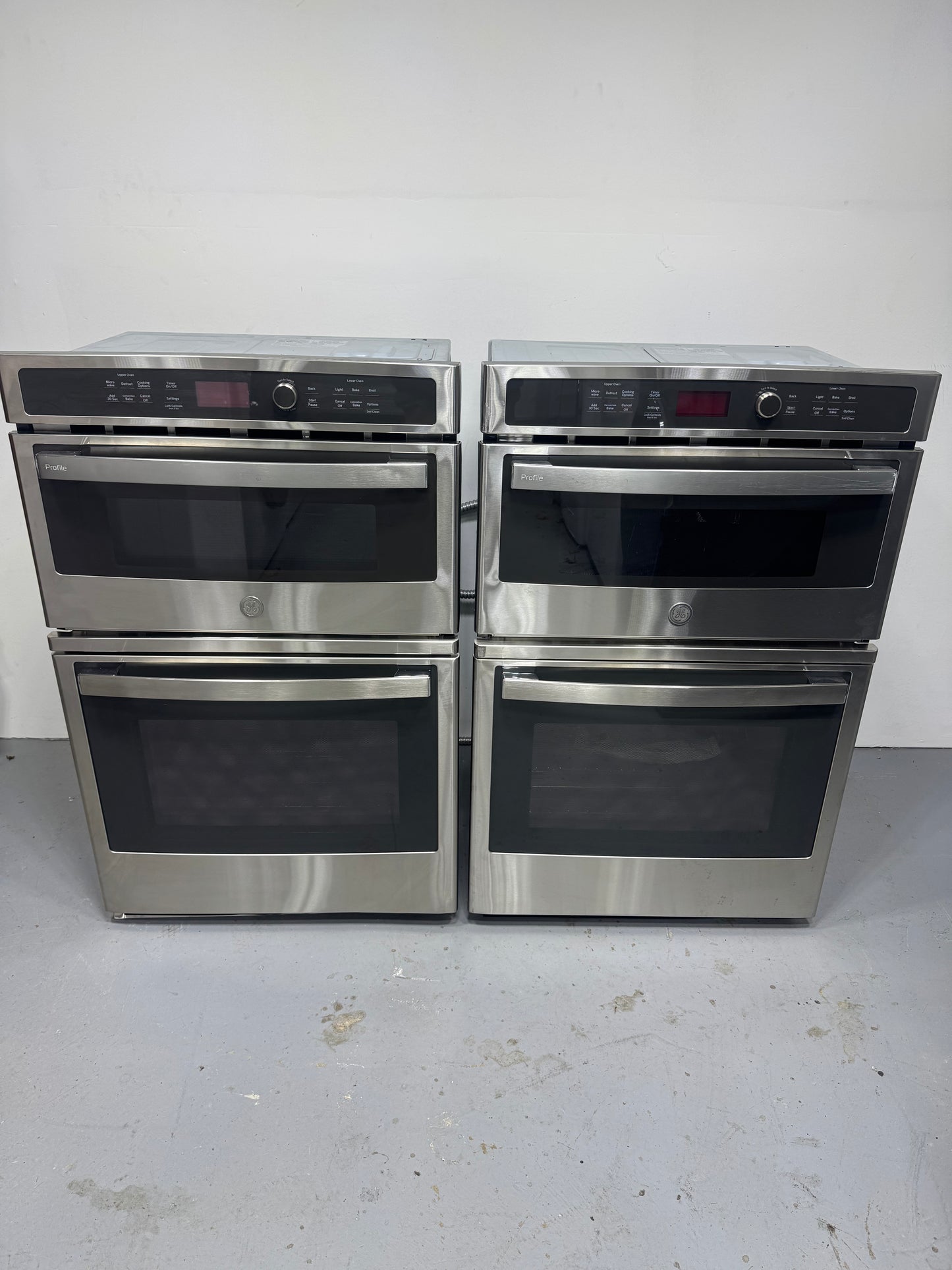 GE 27in Convection Wall Oven &amp; Microwave PK7800SKSS